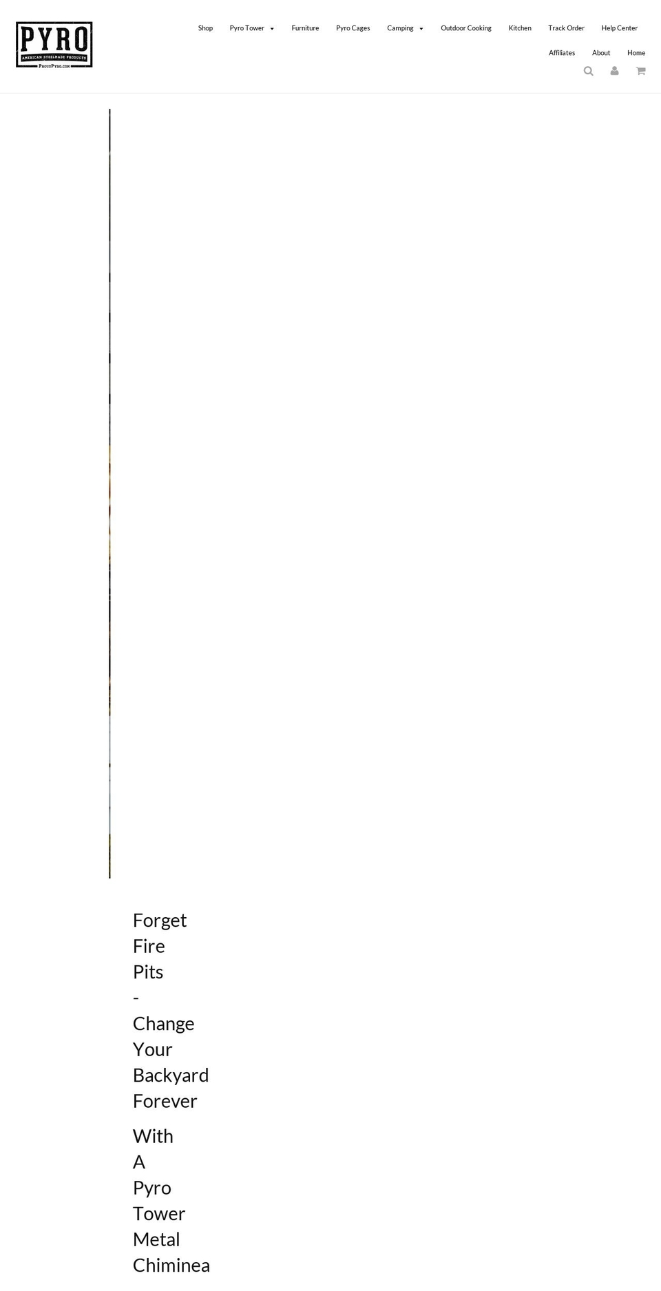 pyrotower.com — Shopify storefront screenshot