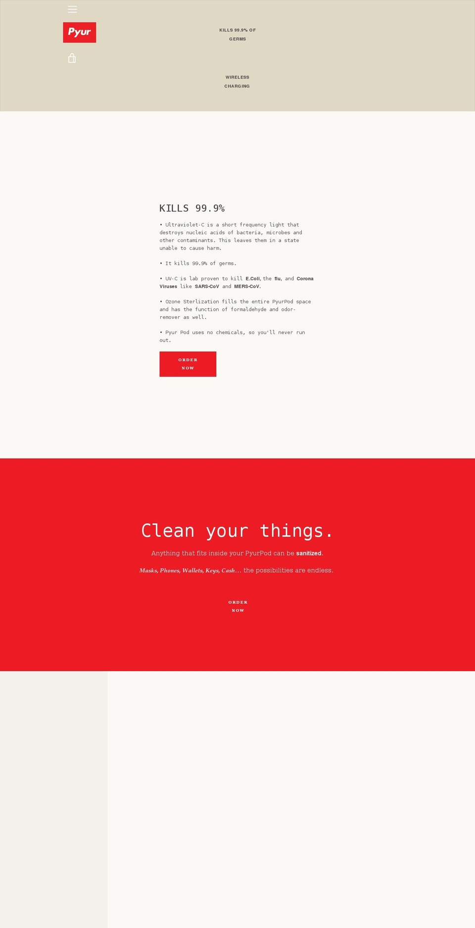 pyurpod.com shopify website screenshot
