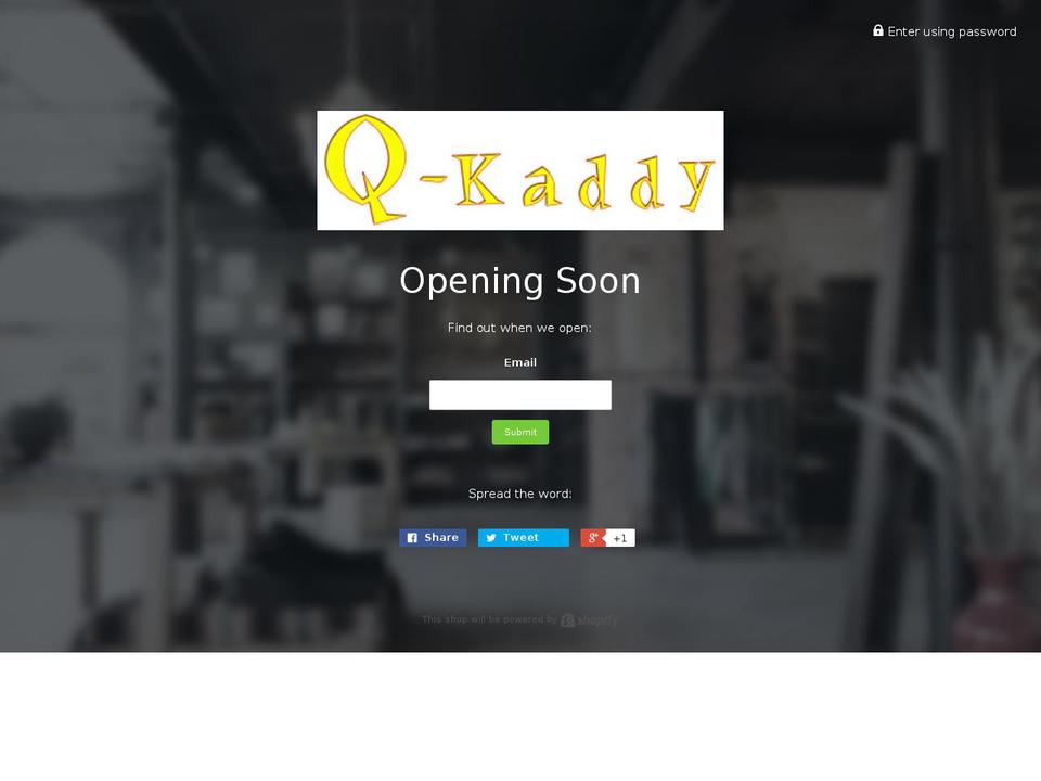 q-kaddy.com shopify website screenshot
