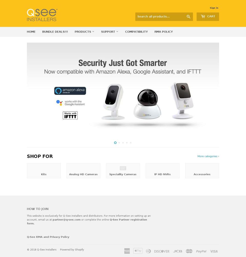 Supply - HC - 18 Apr '18 Shopify theme site example q-seeinstallersstore.com