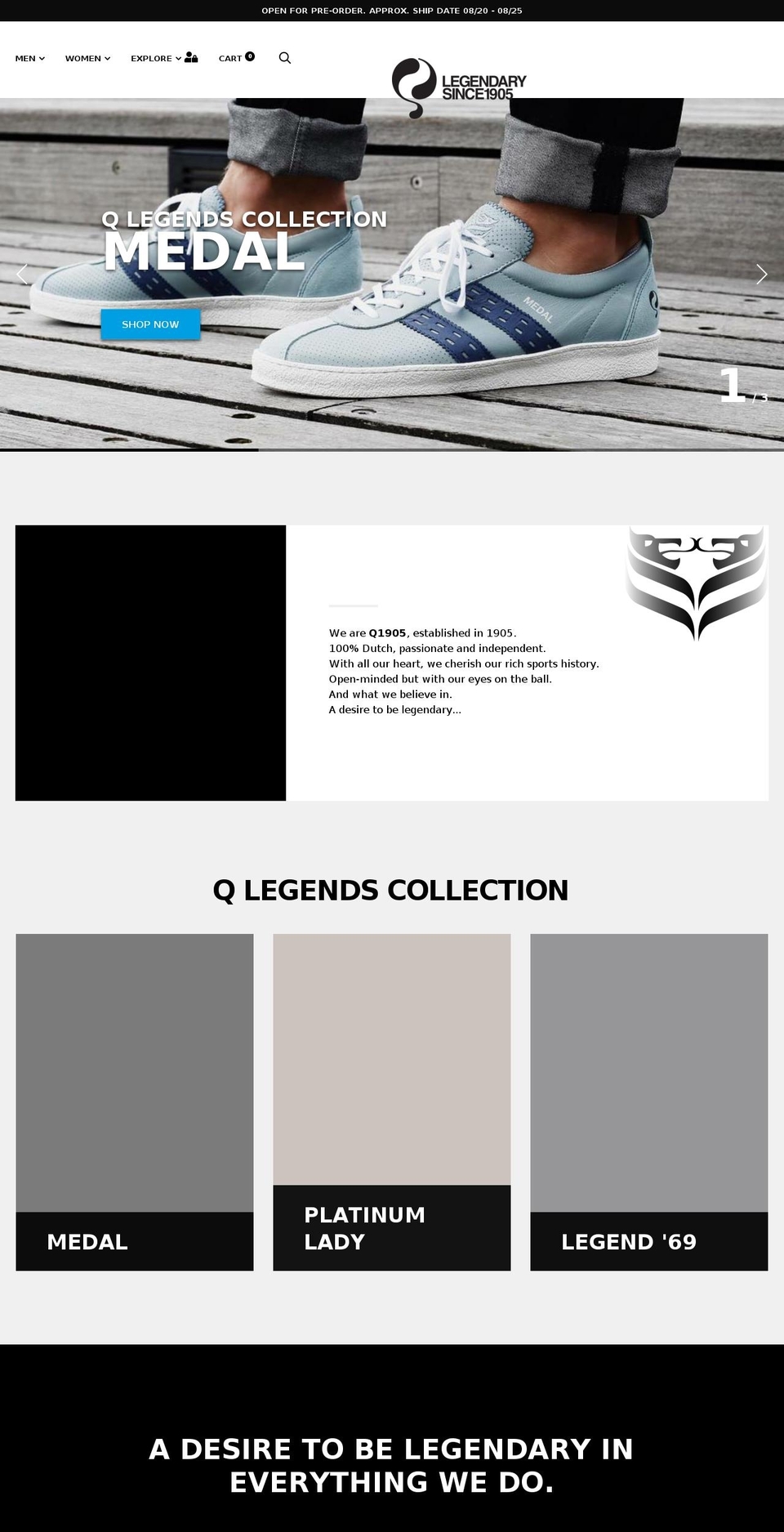 q1905usa.com — Shopify storefront screenshot