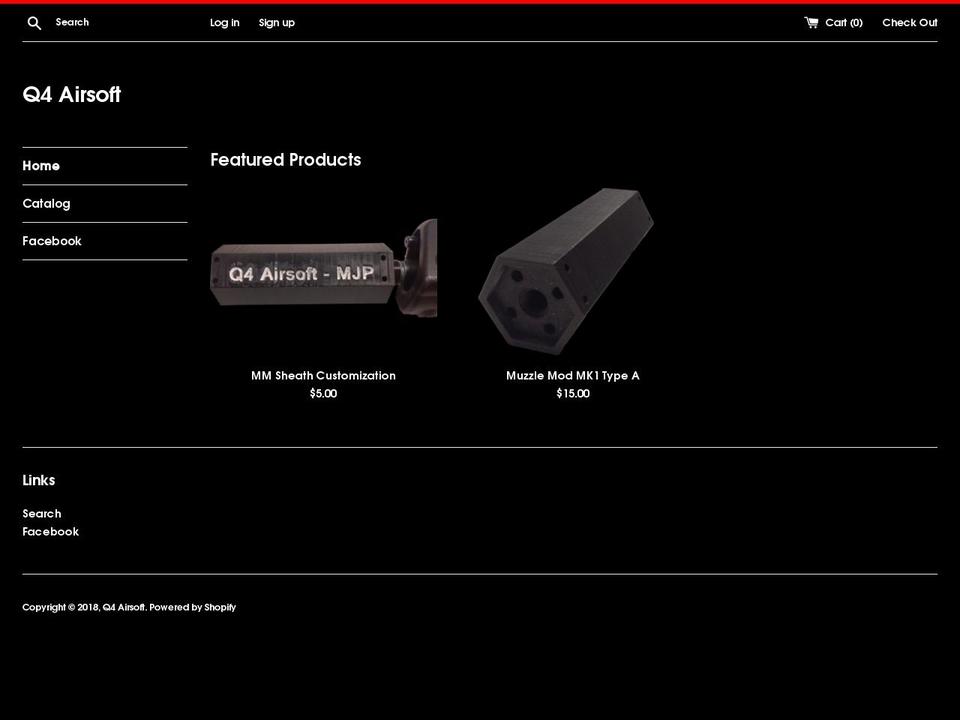 q4airsoft.com — Shopify storefront screenshot