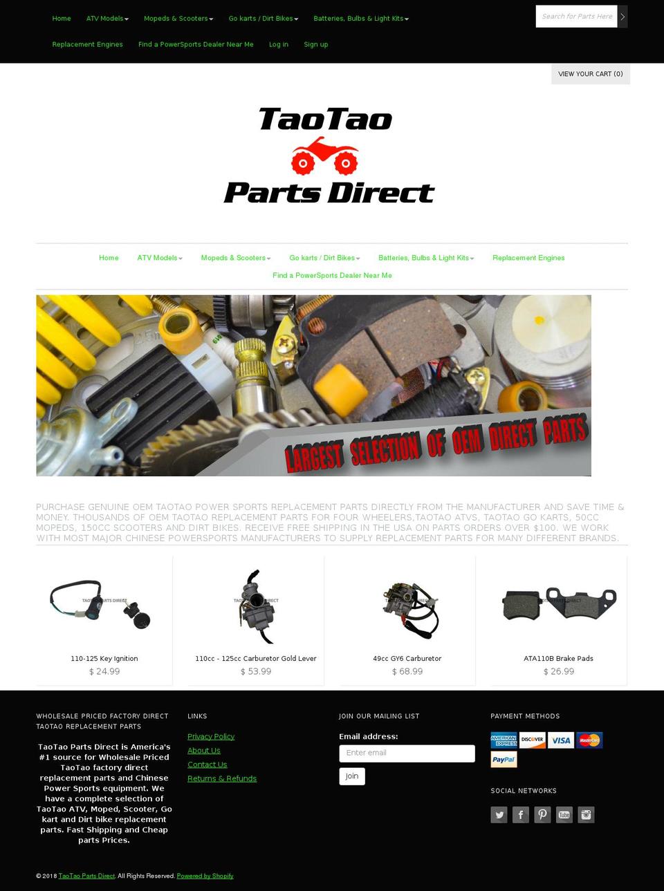 q9powersports.parts shopify website screenshot