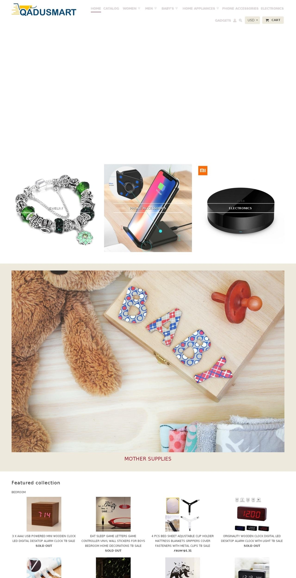 qadusmart.com shopify website screenshot