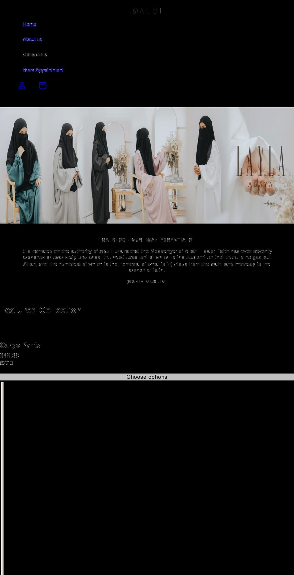 qal-bi.com shopify website screenshot