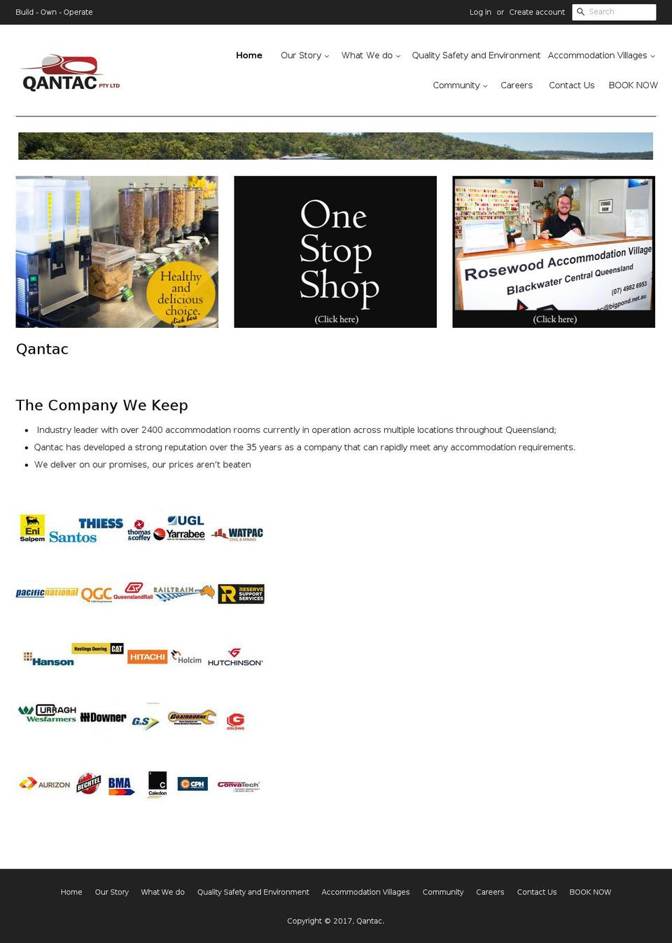 qantac.com shopify website screenshot