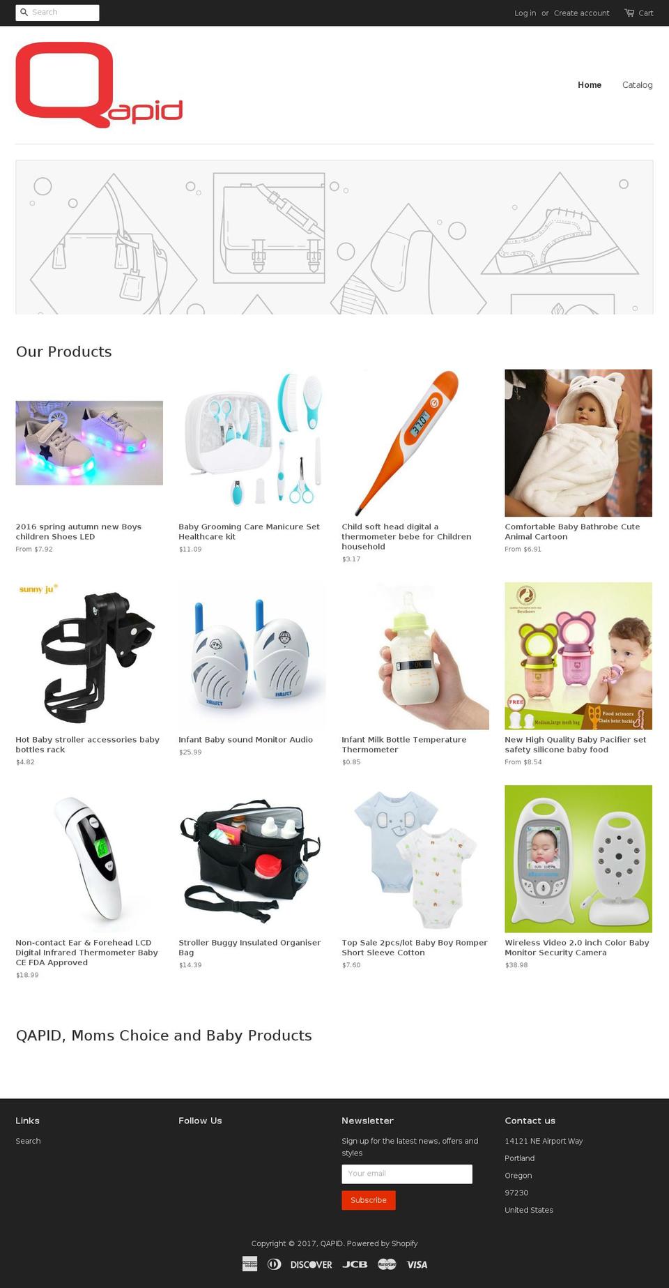 qapid.com shopify website screenshot