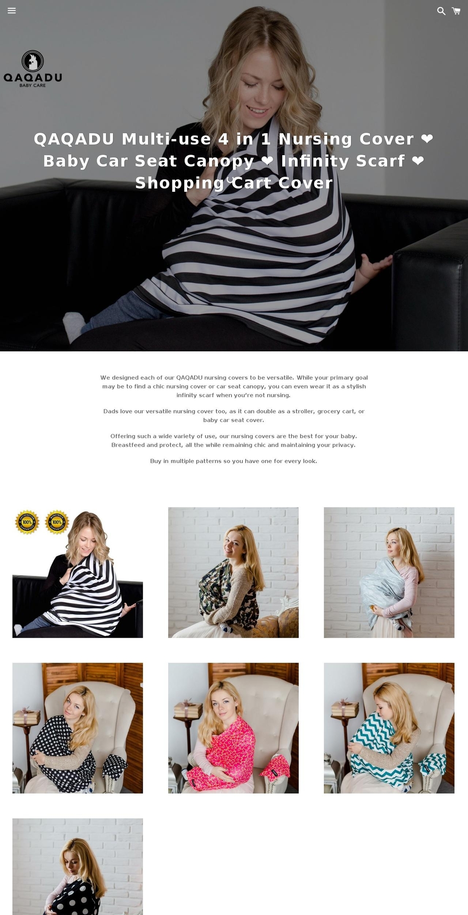 qaqadu-shop.com — Shopify storefront screenshot