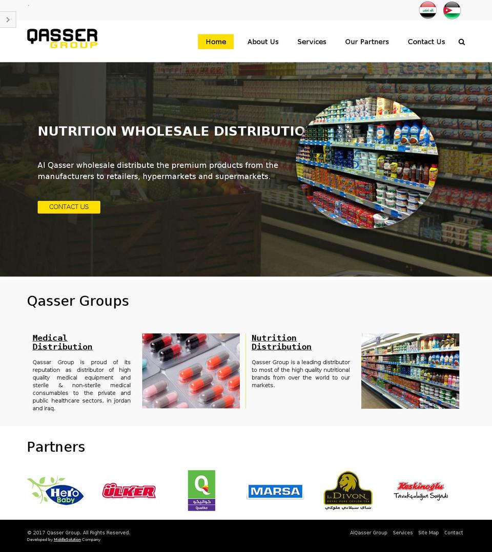 qasser-group.com — Shopify storefront screenshot