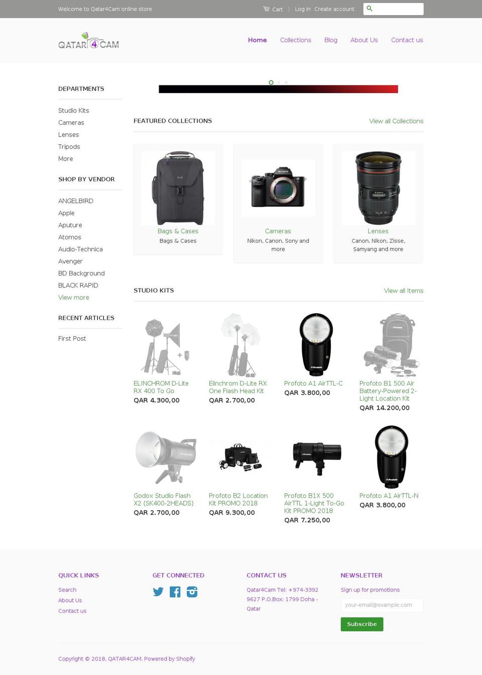 qatar4cam.com shopify website screenshot