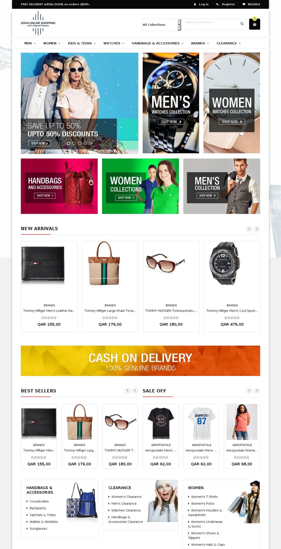 qataronlineshopping.com — Shopify storefront screenshot