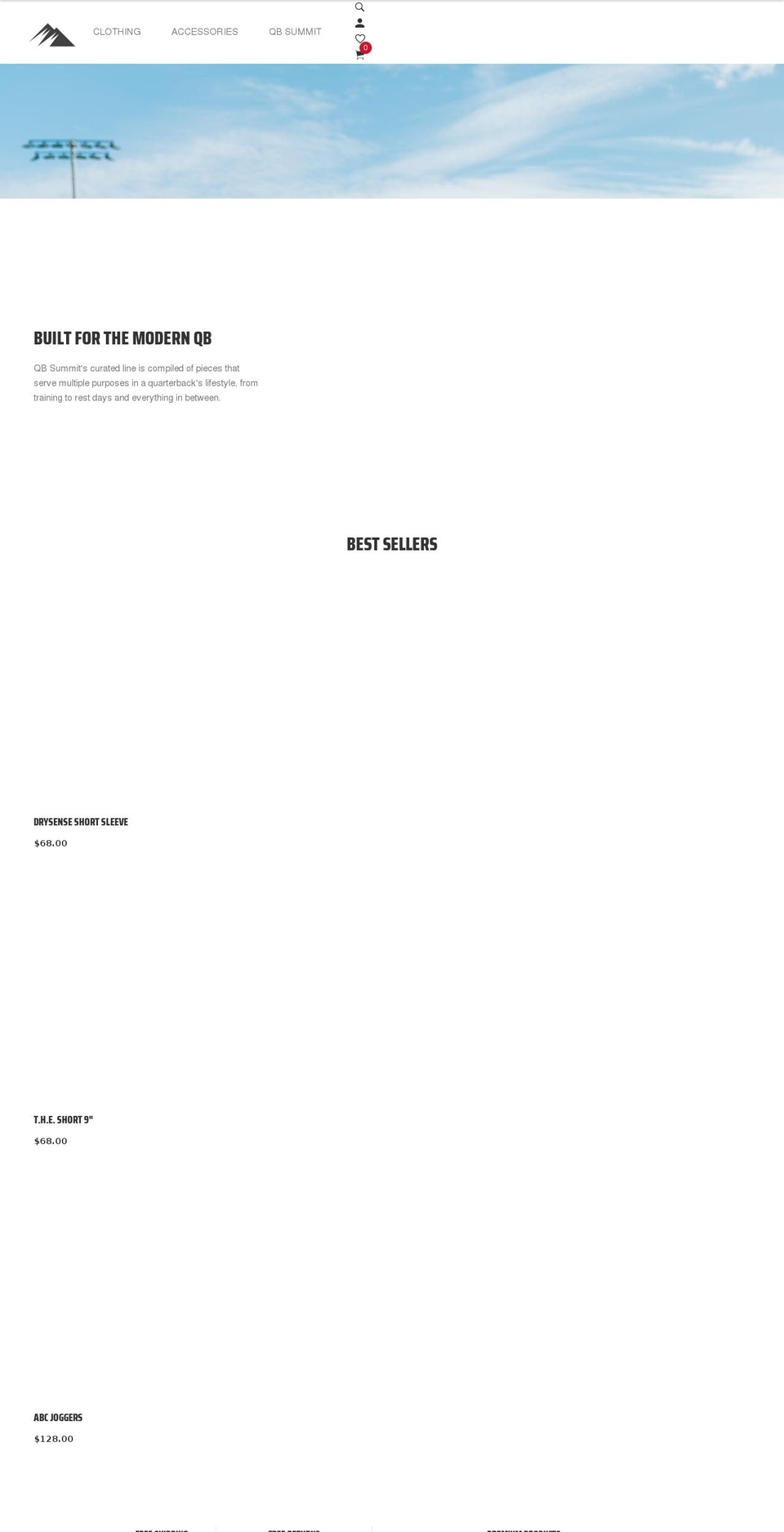 qbsummitshop.com shopify website screenshot