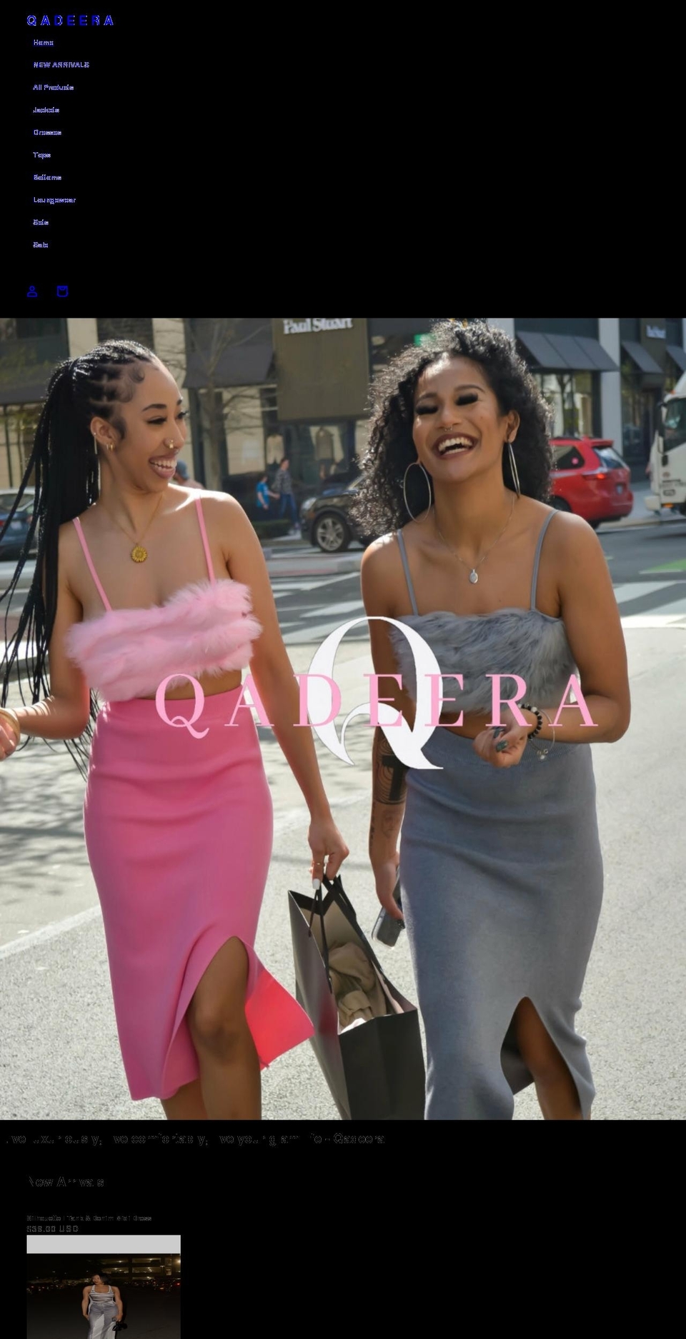 qbyqadeera.com shopify website screenshot