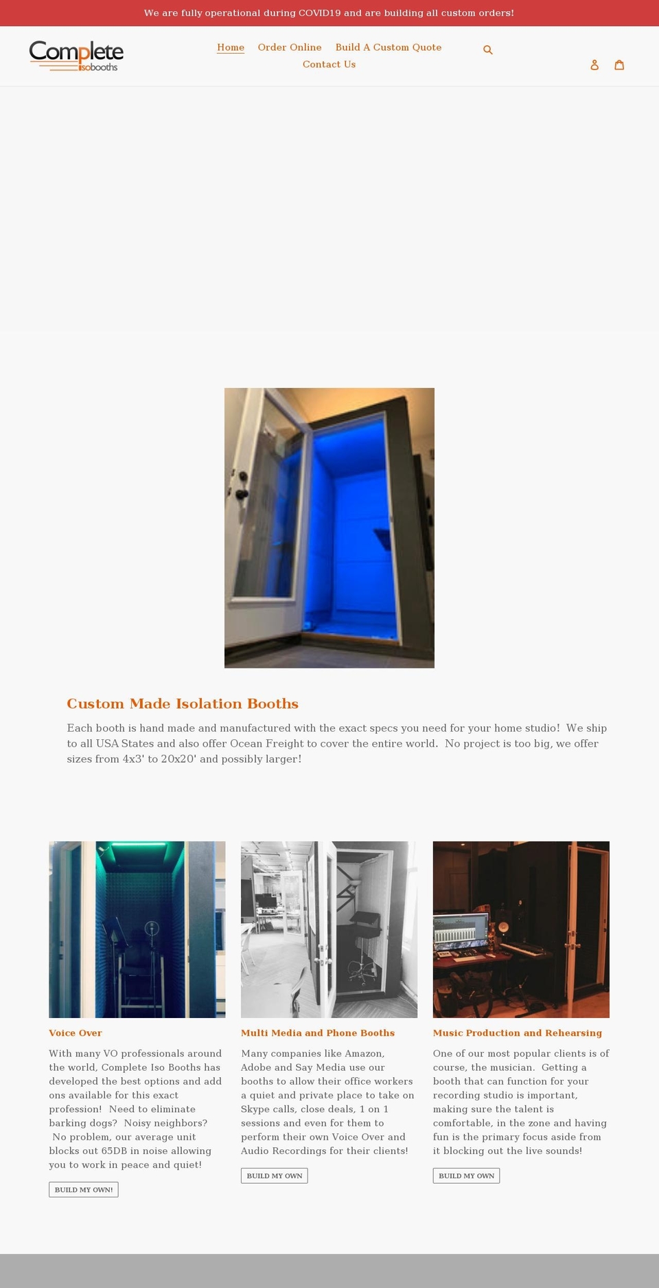 qcacoustics.com shopify website screenshot