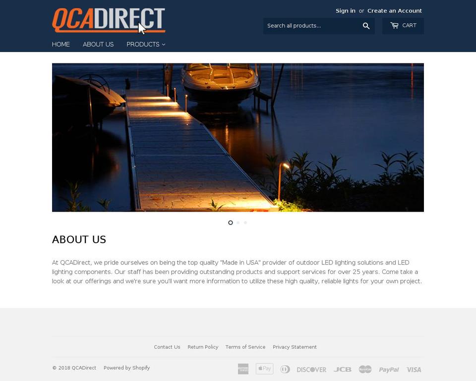 qcadirect.com — Shopify storefront screenshot