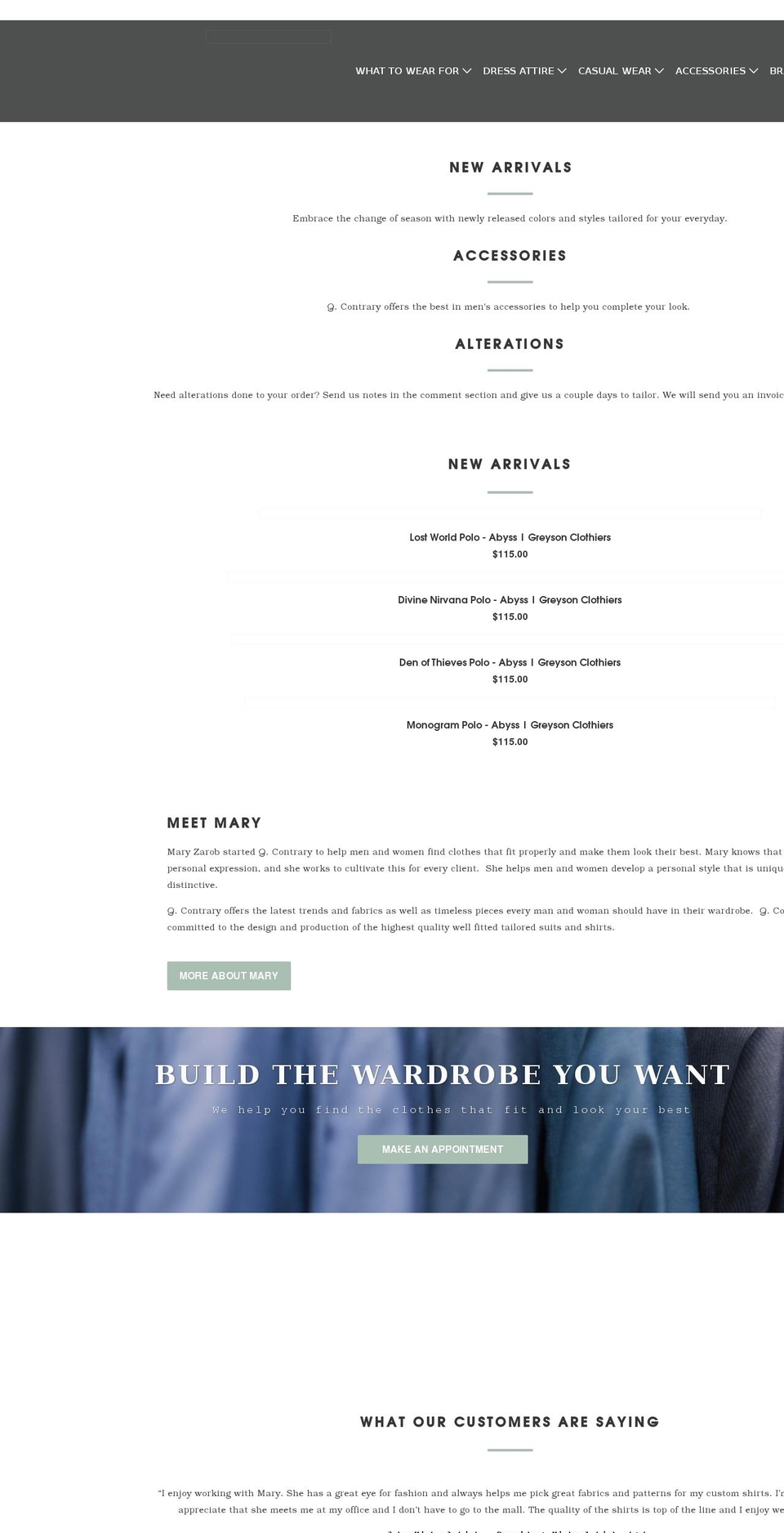 qcontraryshop.com shopify website screenshot