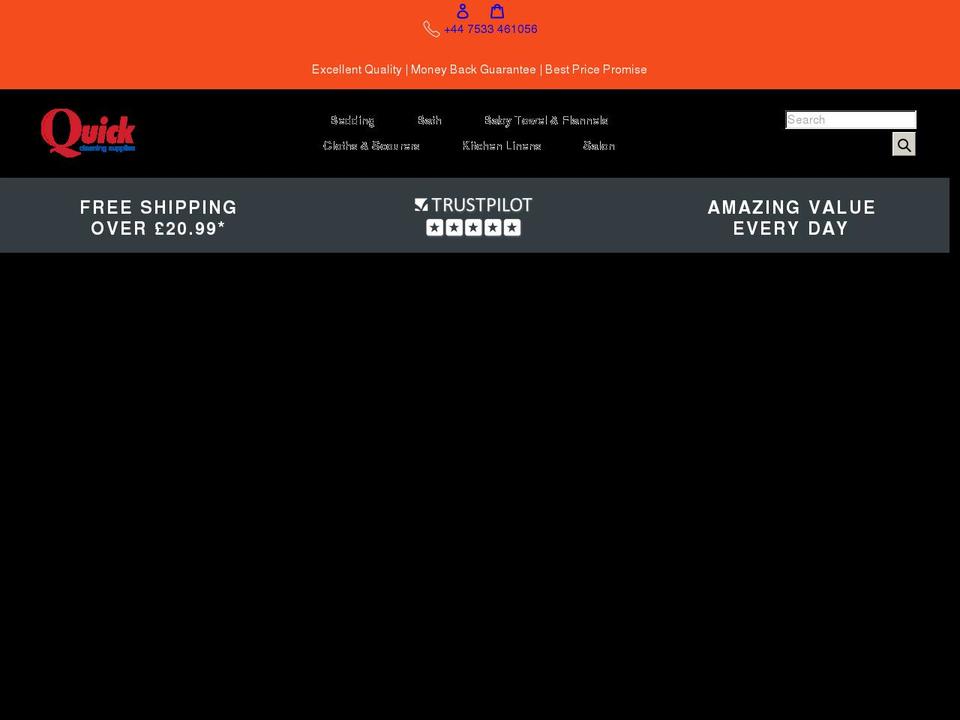 qcsonline.co.uk shopify website screenshot