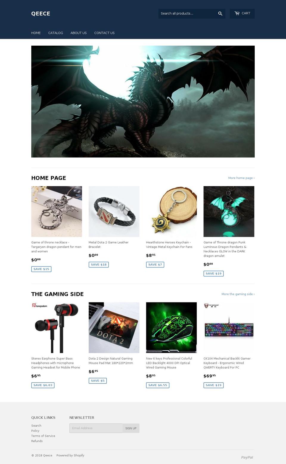 qeece.com — Shopify storefront screenshot