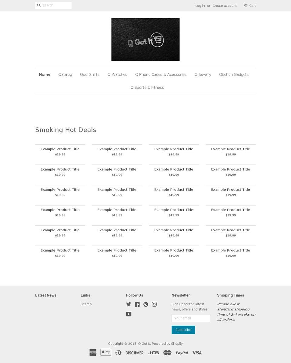 qgotit.com — Shopify storefront screenshot