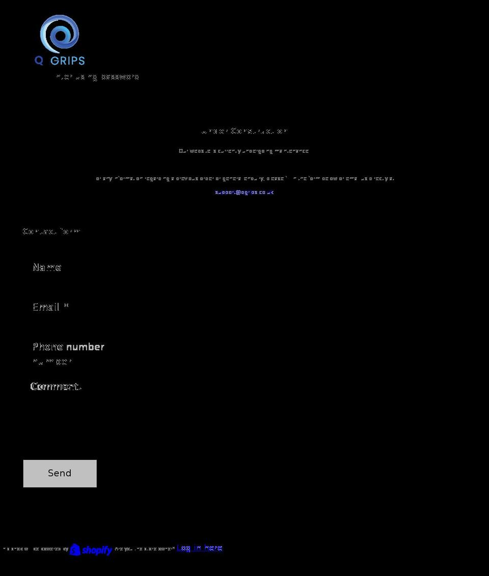qgrips.co.uk shopify website screenshot