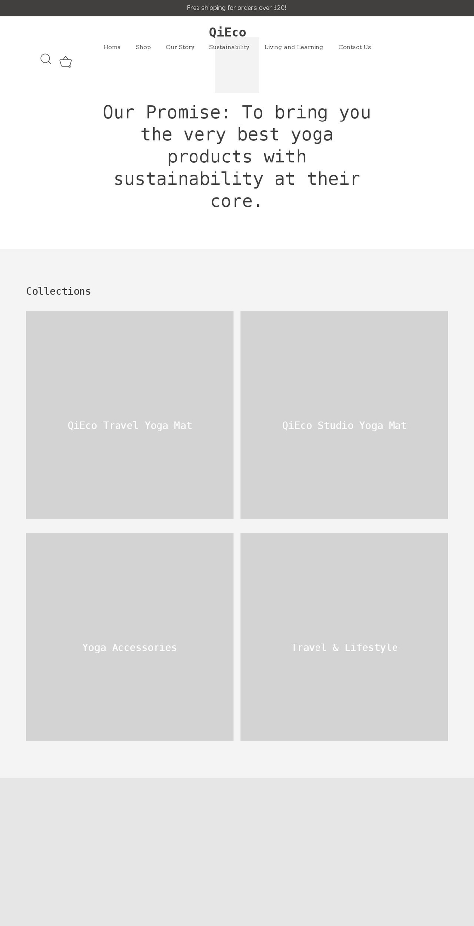 qieco.co shopify website screenshot