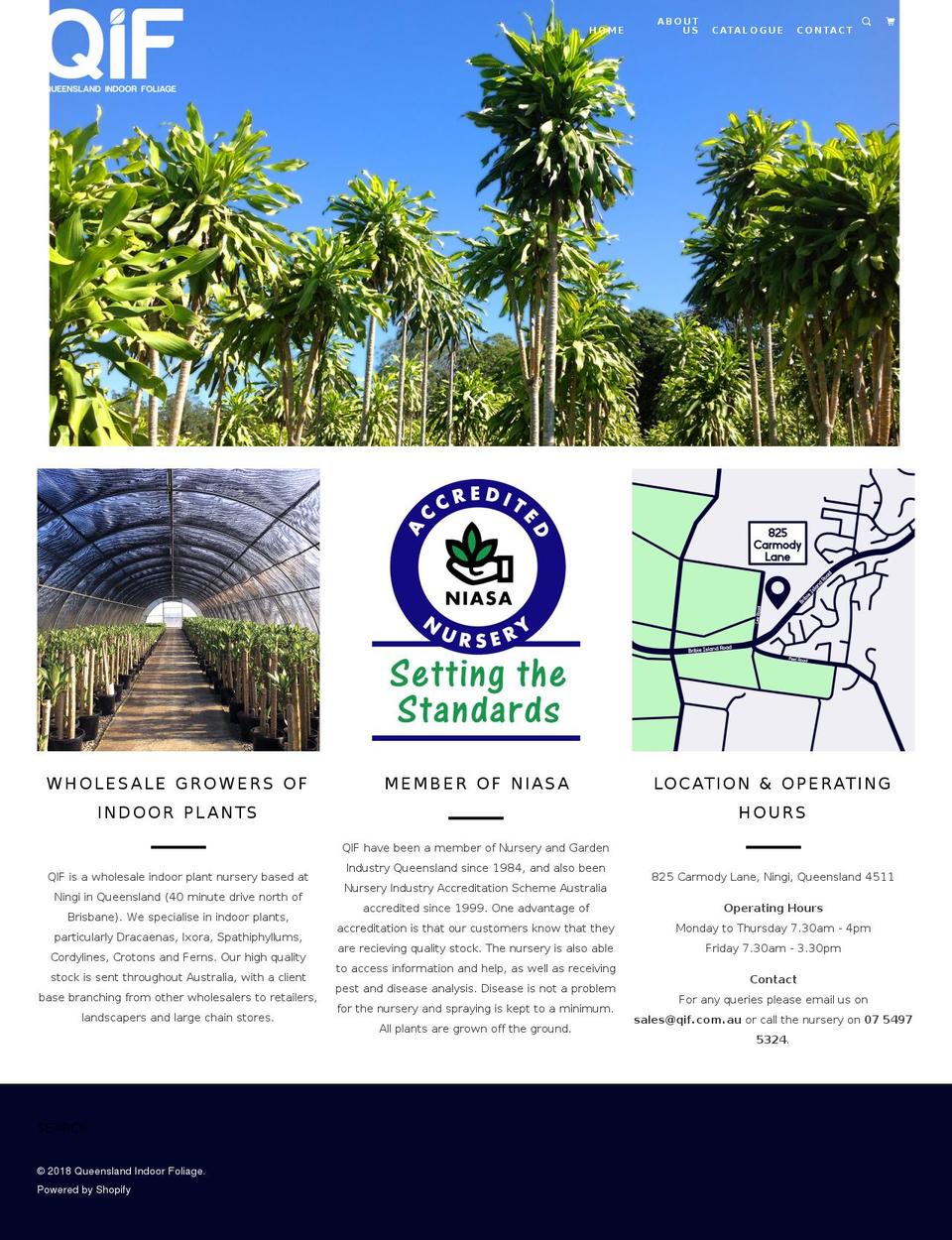 qif.com.au shopify website screenshot