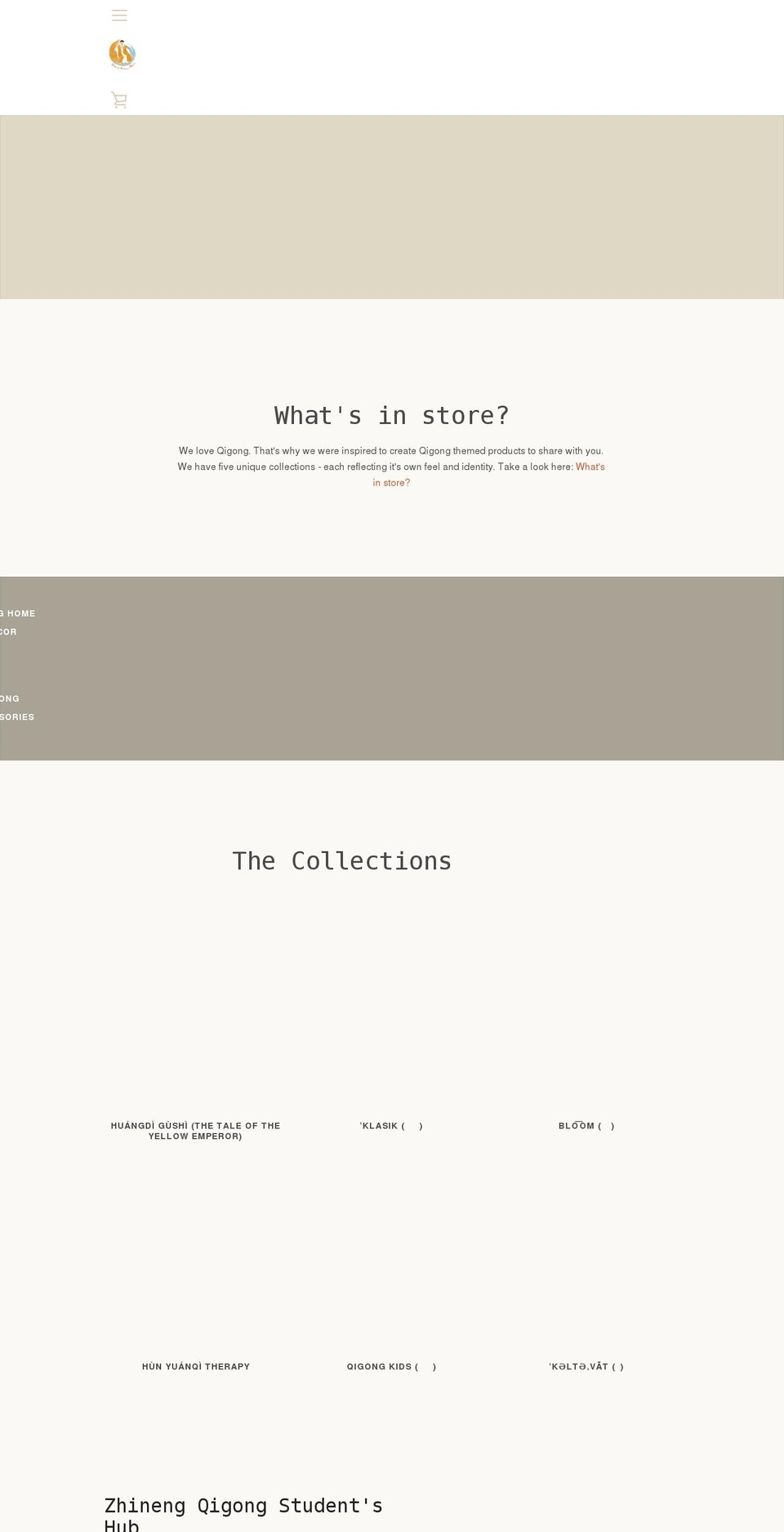 qigong-fashion-store.com shopify website screenshot