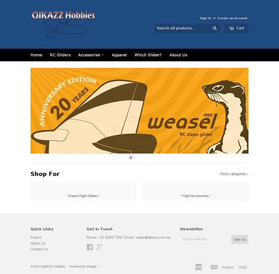 qikazz.com.au shopify website screenshot