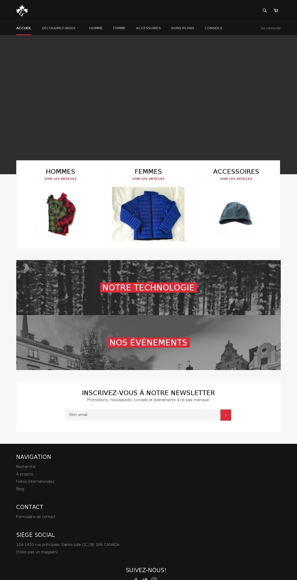 qimmikcanada.com — Shopify storefront screenshot