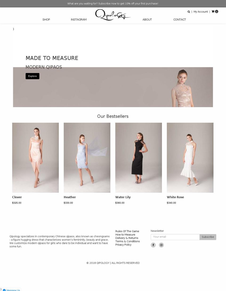 qipology.com shopify website screenshot