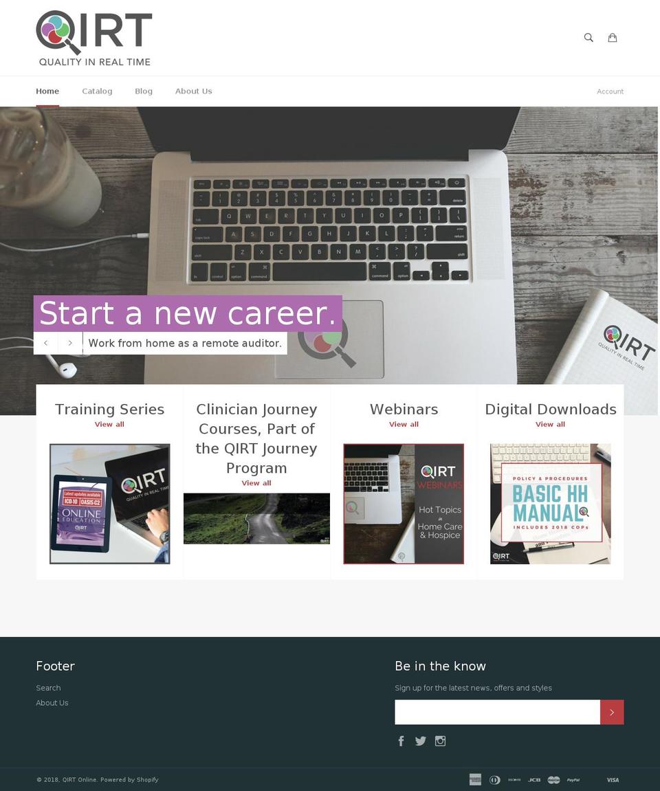 qirtonline.com — Shopify storefront screenshot