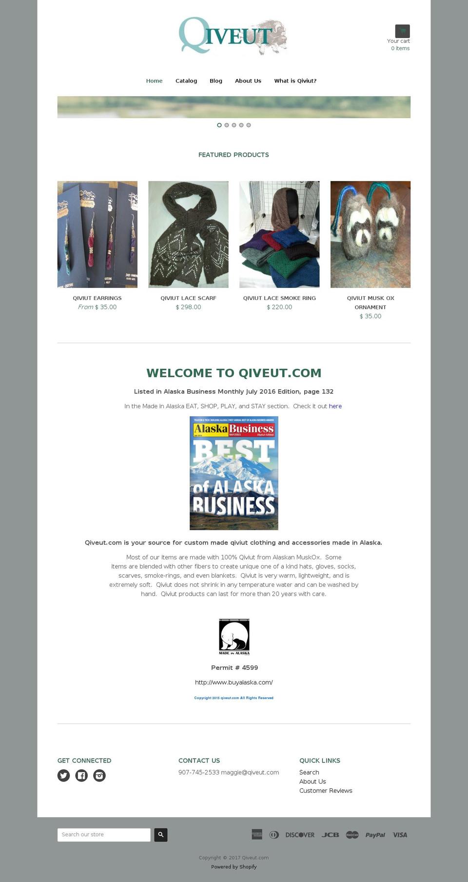 qiveut.com shopify website screenshot