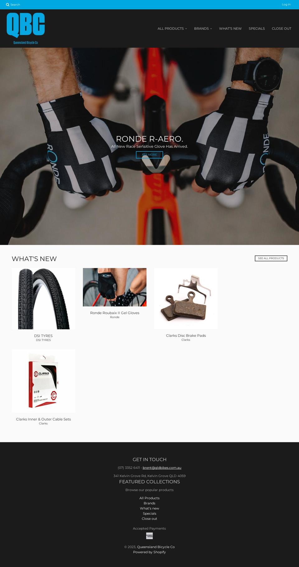 qldbikes.com.au shopify website screenshot