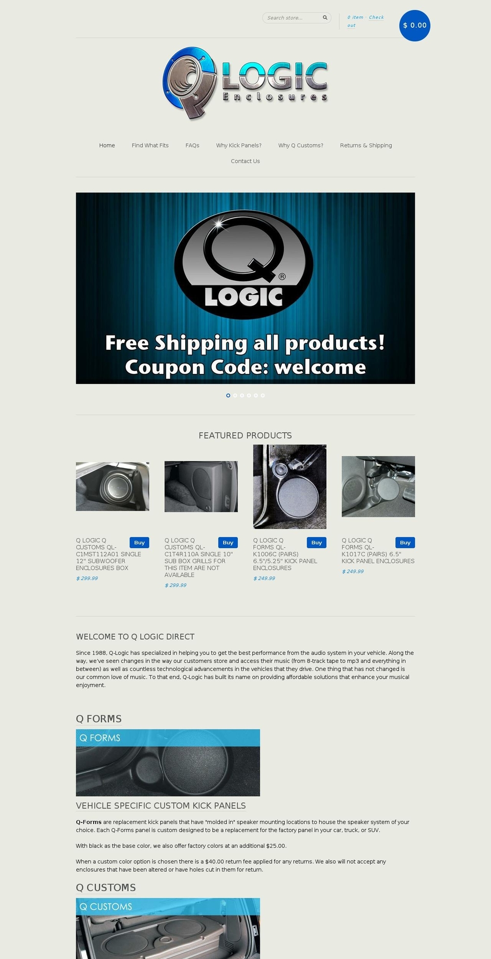 qlogicdirect.com — Shopify storefront screenshot