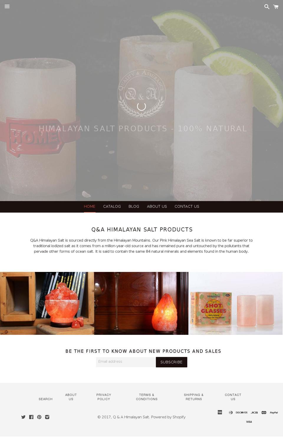 qnahimalayansalt.com shopify website screenshot