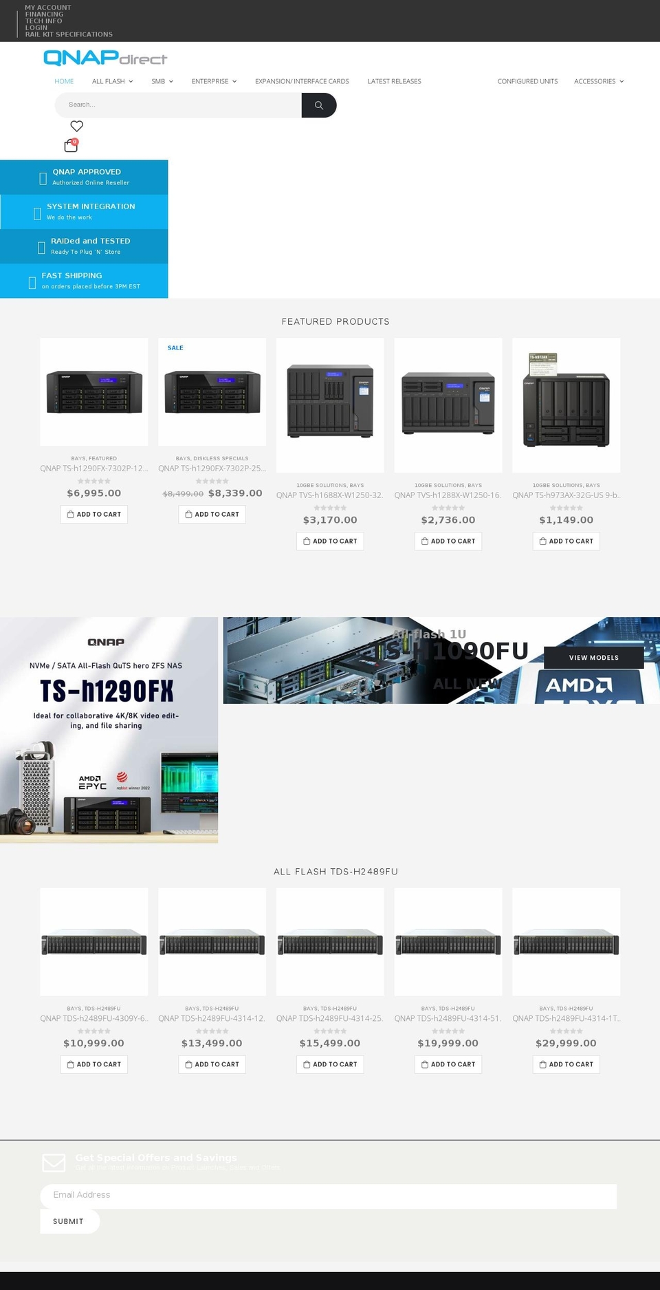 qnapdirect.com shopify website screenshot