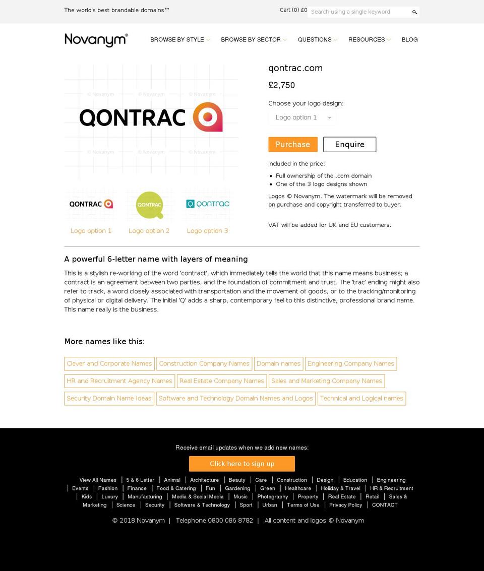 qontrac.com — Shopify storefront screenshot