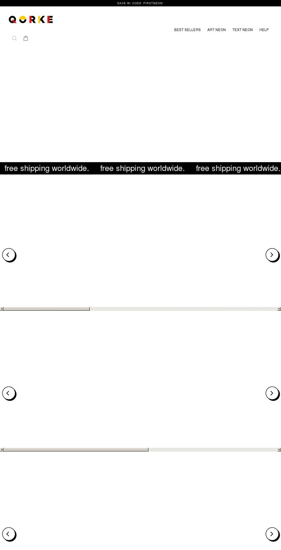 qorke.com shopify website screenshot