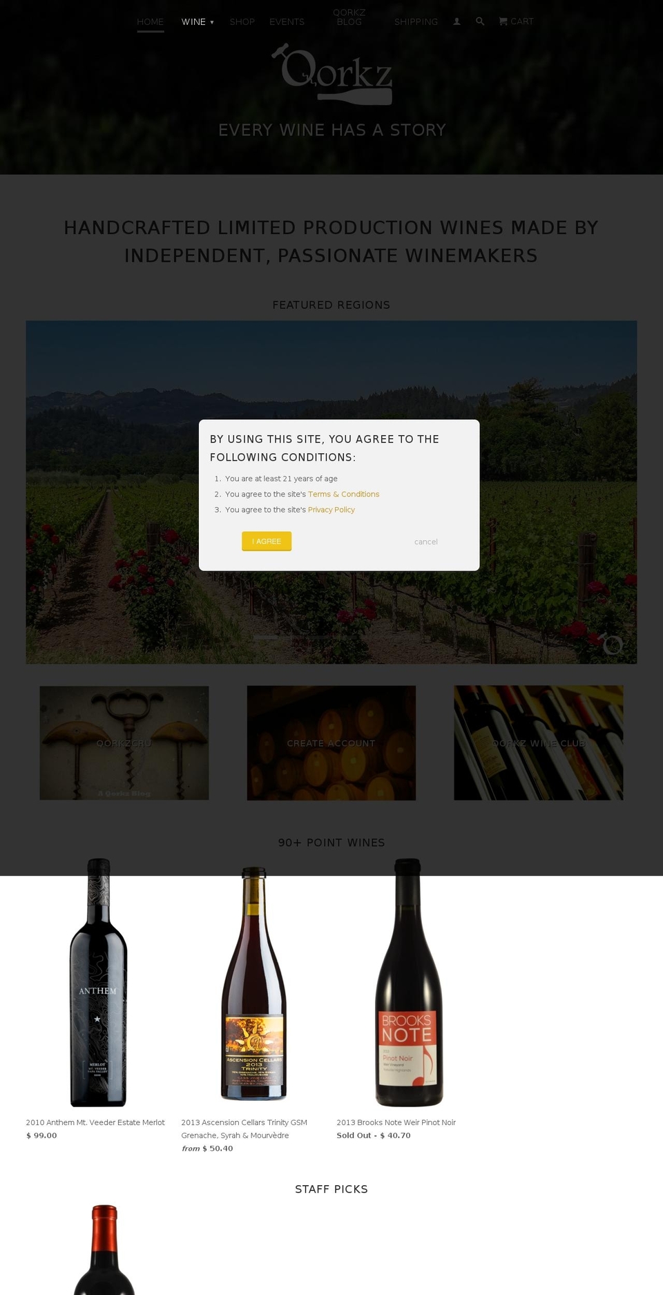 qorkz.com shopify website screenshot
