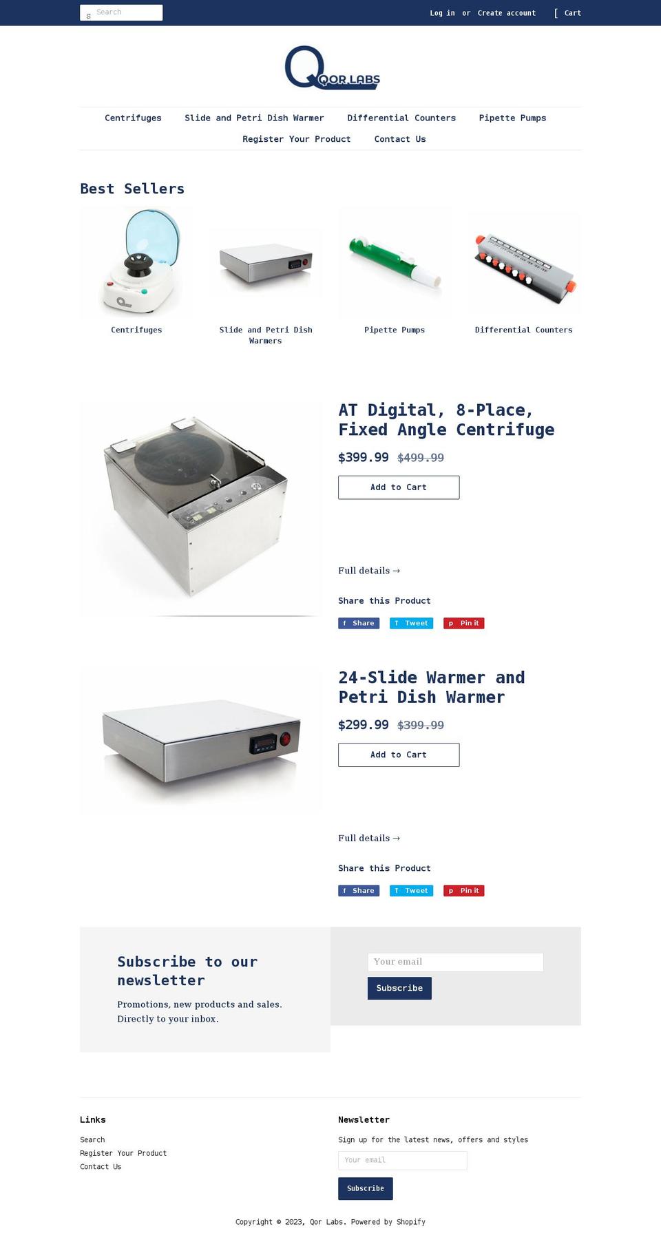 qorlabs.com — Shopify storefront screenshot