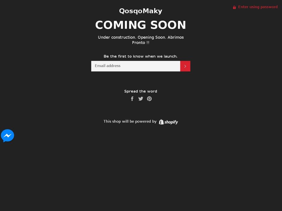 qosqomaky.com shopify website screenshot