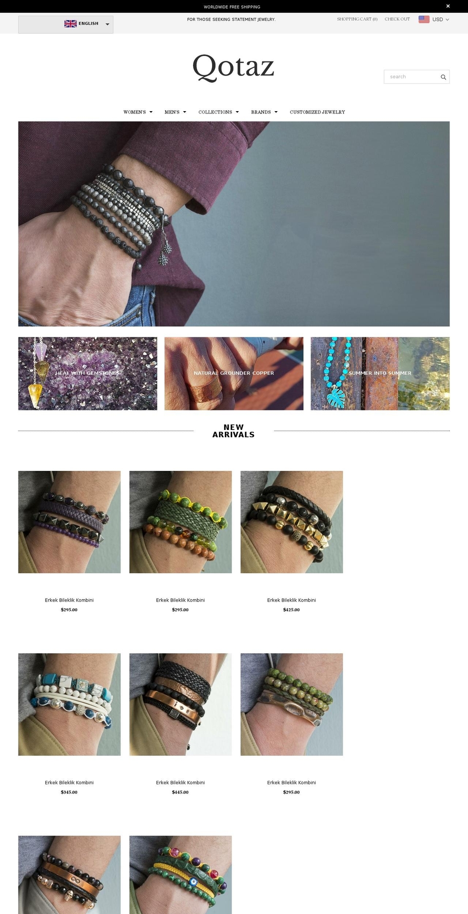 qotaz.com shopify website screenshot