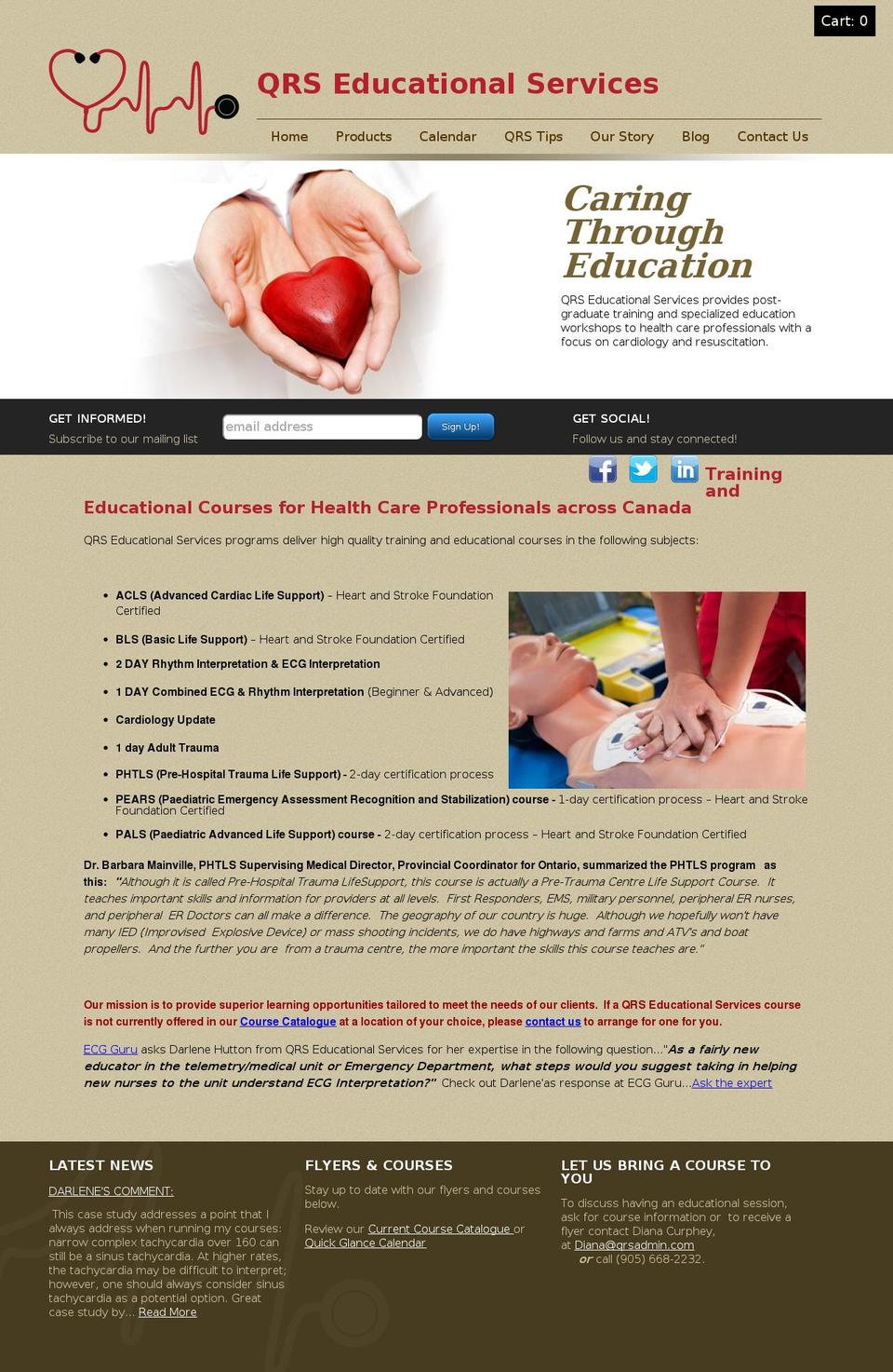 qrseducation.com shopify website screenshot