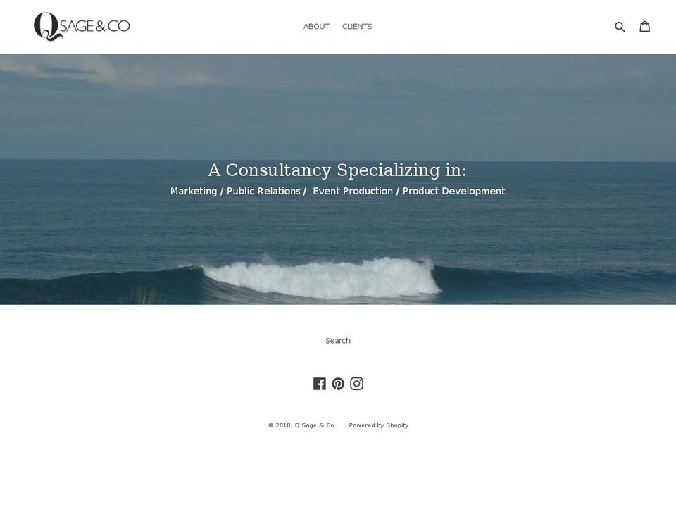 qsageco.com — Shopify storefront screenshot