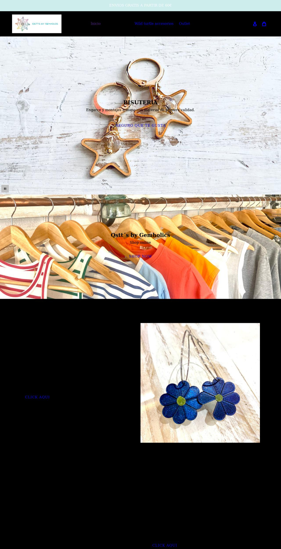 qstts.com shopify website screenshot