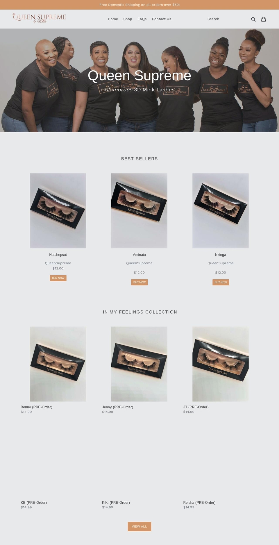 qsupreme.com — Shopify storefront screenshot
