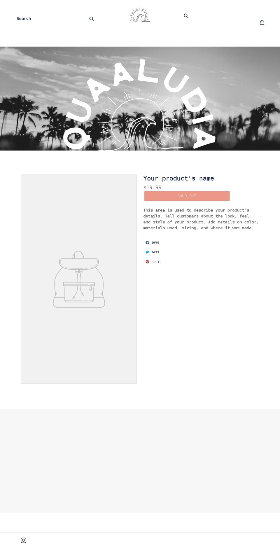 quaaludia.com shopify website screenshot
