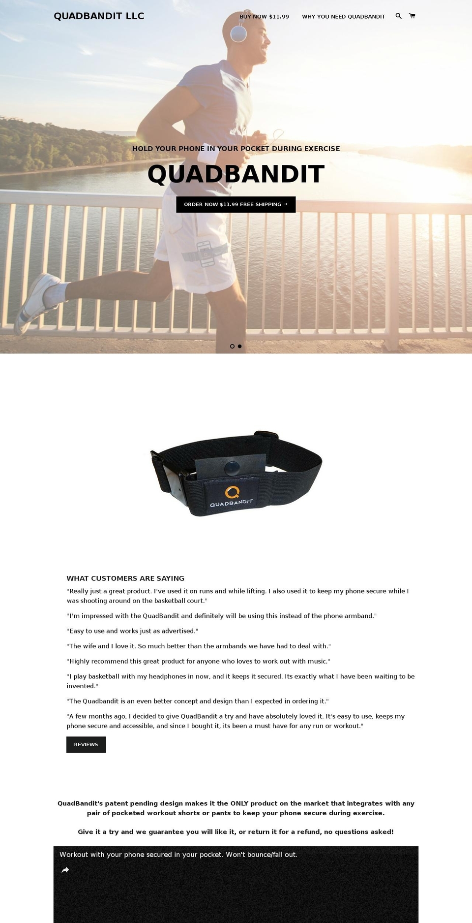 quadbandit.com shopify website screenshot