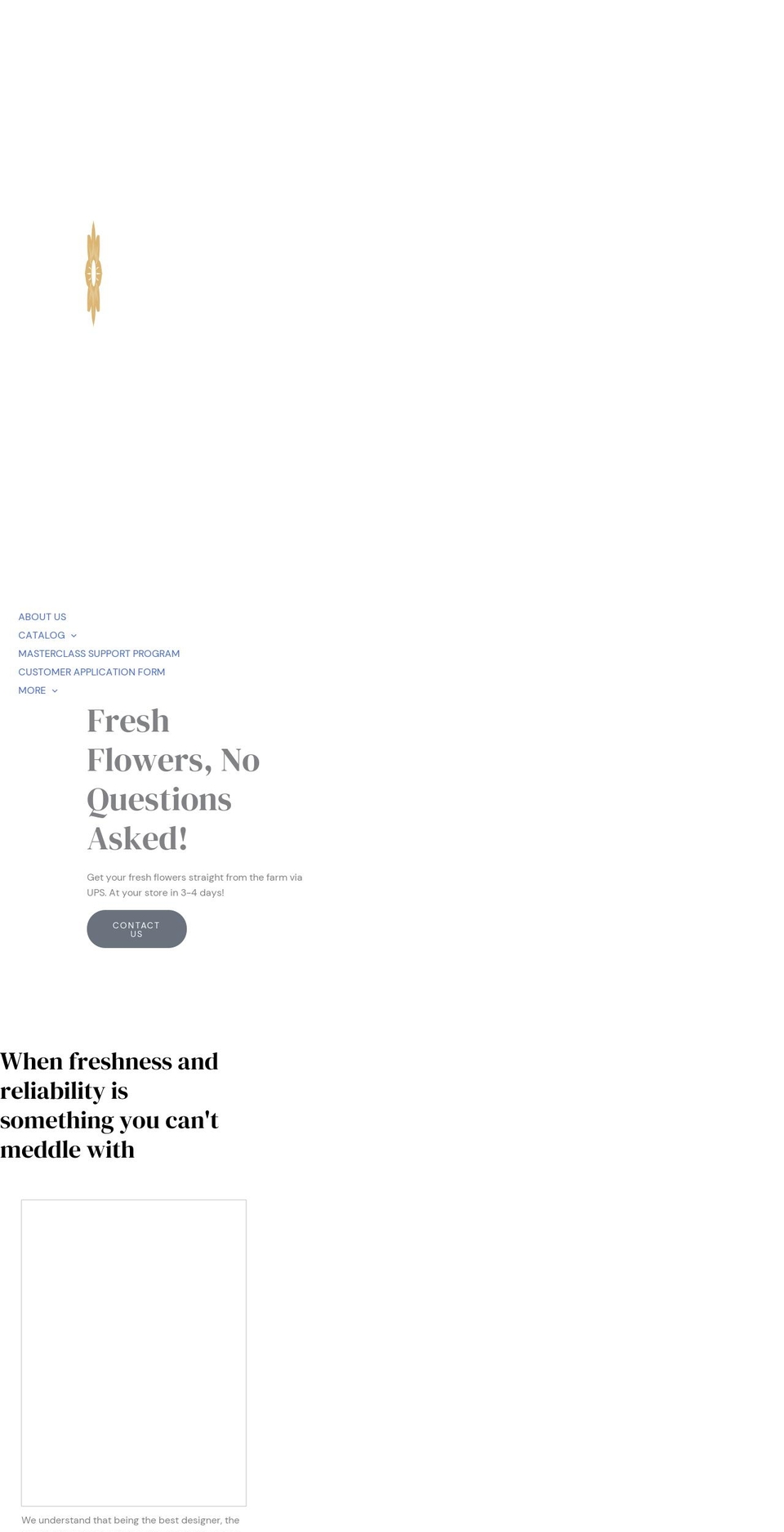 quadoreflowers.com shopify website screenshot