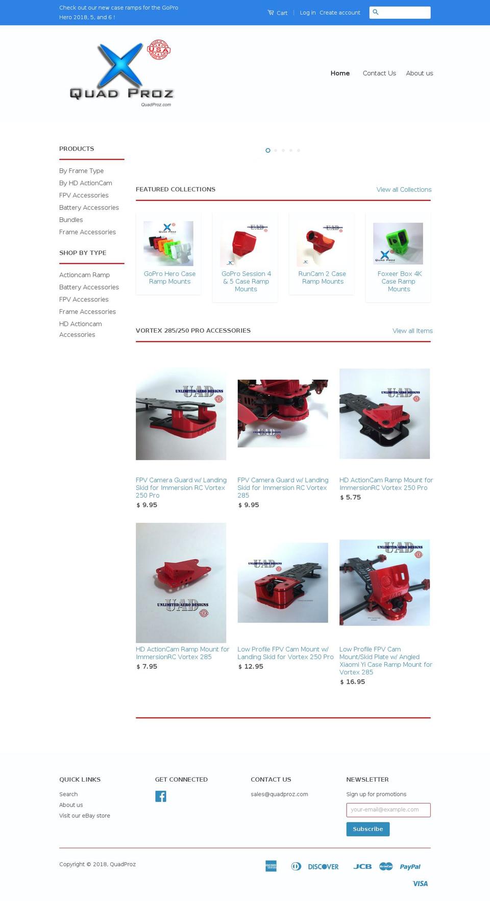 quadproz.com — Shopify storefront screenshot
